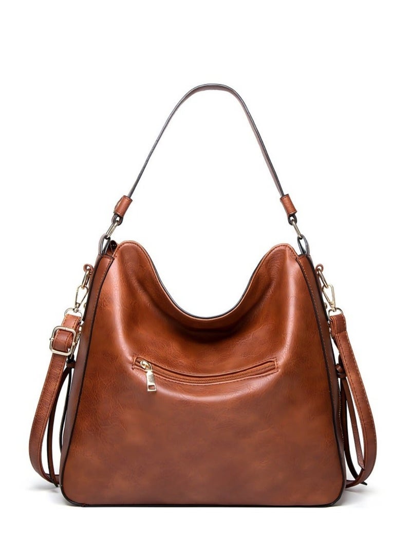 بيوتيفول حقيبة نسائية جديدة حقيبة يد كتف رسول حقيبة يد نسائية من مادة البولي يوريثان حقيبة كبيرة الحجم - Image 5