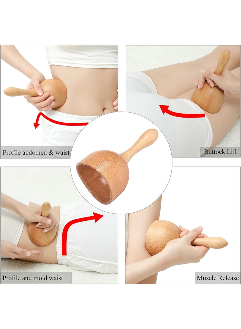 Relex Wood Therapy Massage Tools, 5-in-1 Lymphatic Drainage Massager Kit, Wooden Massager Body Sculpting Tools for Muscle Pain Relief, Anti-Cellulite, Body Contouring and Shaping - Image 4