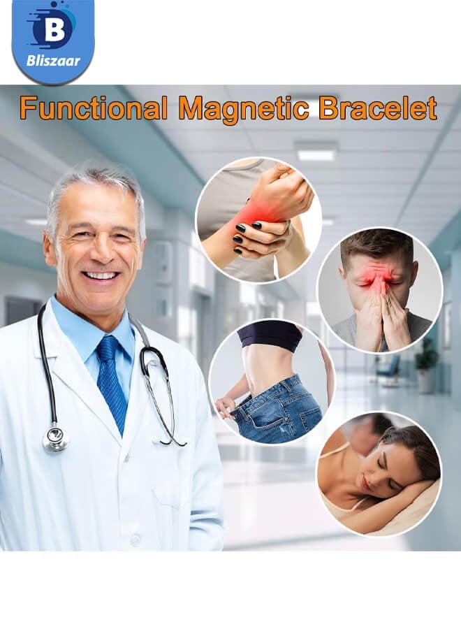 Bliszaar Copper Bracelet for Men 99.9% Pure Copper Magnetic Bracelet for Men with 12pcs Powerful Magnets(Each 3500 Gauss) - Image 5