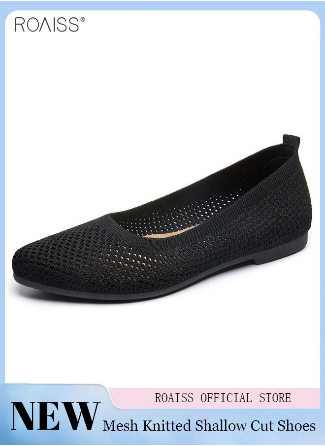 Women's Fashion Flat Canvas Shoes Lazy Fisherman's Shoes Casual Elastic Sneakers Soft Sole Round Head Cotton Linen Shoes
