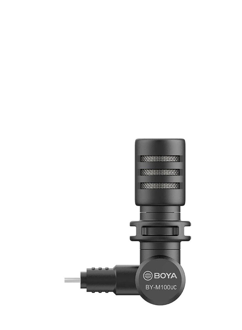 Boya BY-M100UC Mininature Condenser Microphone - Blackmicrophone - Image 1