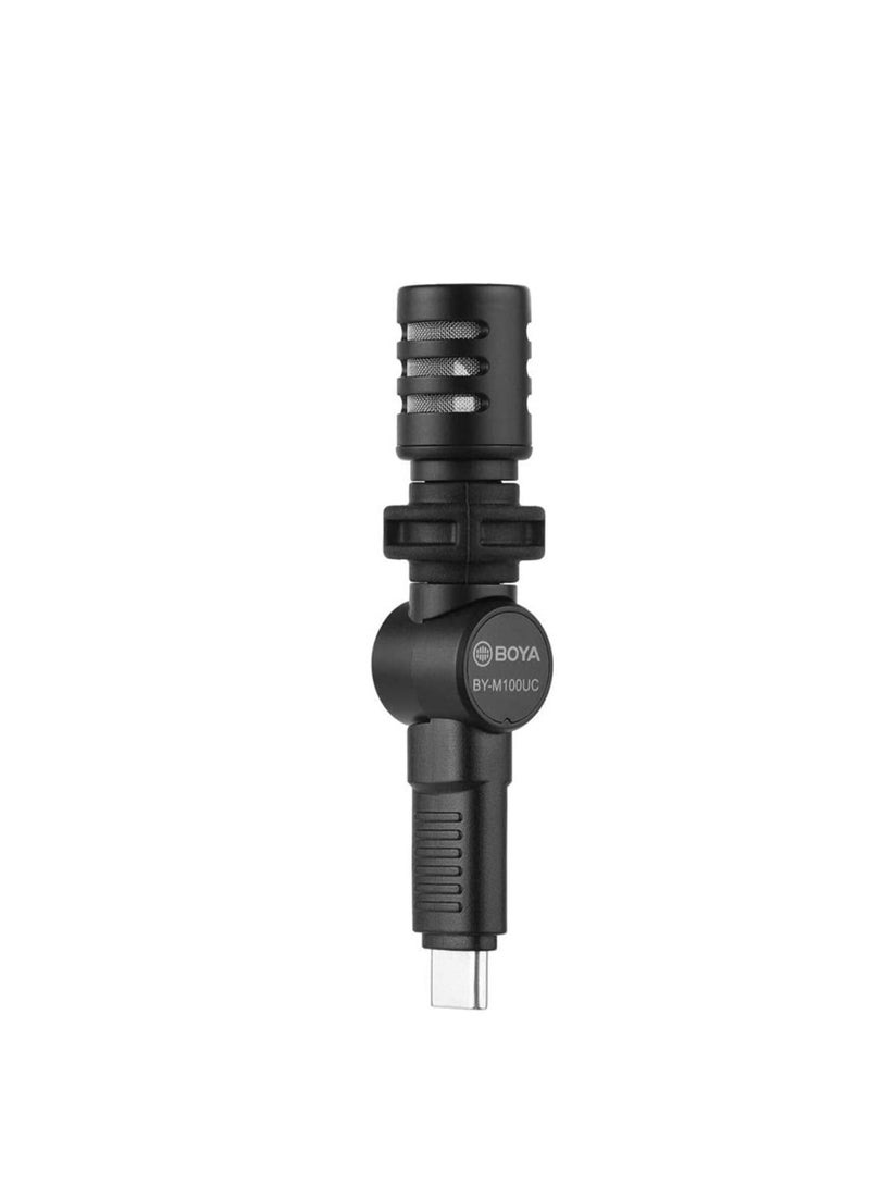 Boya BY-M100UC Mininature Condenser Microphone - Blackmicrophone - Image 2
