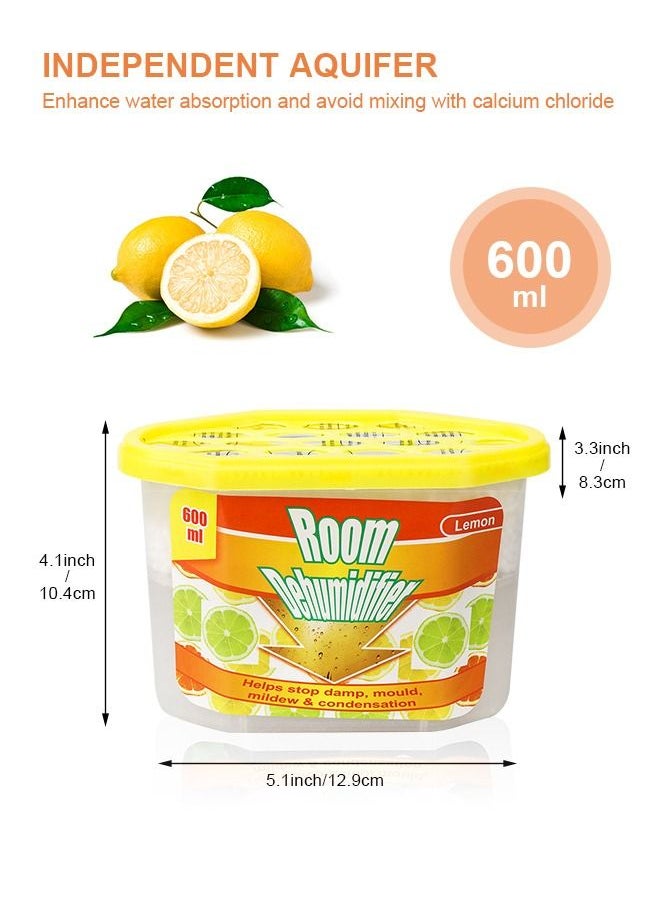HomarKet 4-Pcs Moisture Absorbers 600ml Dehumidifiers to Control Excess Moisture for Basements Closets Bathrooms Laundry Rooms Kitchen & Study Moisture Absorbers Odor Eliminator  - Image 5