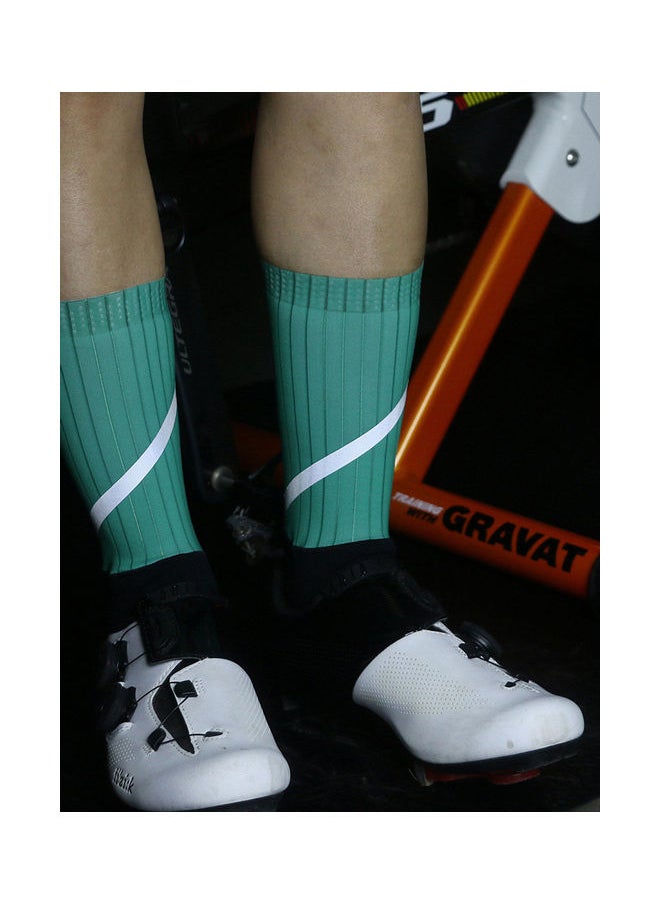 NIBEMINENT - Reflective Stripe Cycling Socks - Image 1