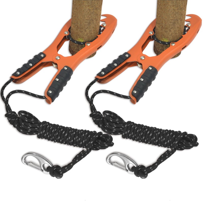Antidious Kayak Brush Gripper, Kayak Anchor Grip With 16.4Ft Paracord And Snap Hook To Anchor Float, Canoe, Boat For Fishing Boating Camping (2Pack, Orange) - Image 1