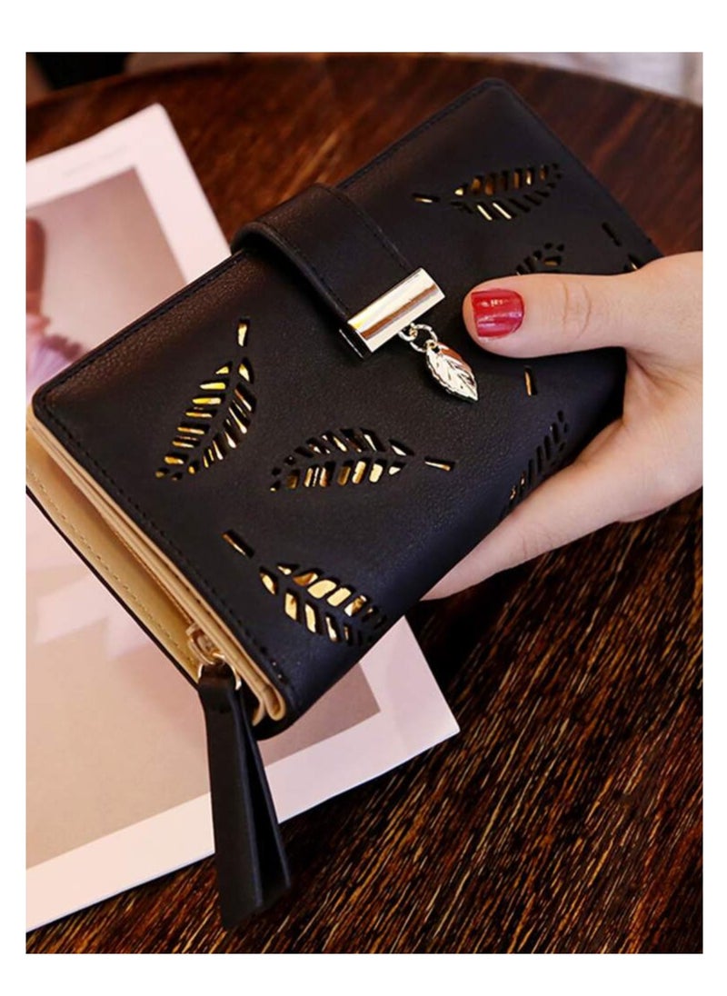 Generic Wallet for Women Long Slim Minimalist Wallet Ladies Women Purse Large Capacity Pu Leather Credit Card Holder  - Image 1