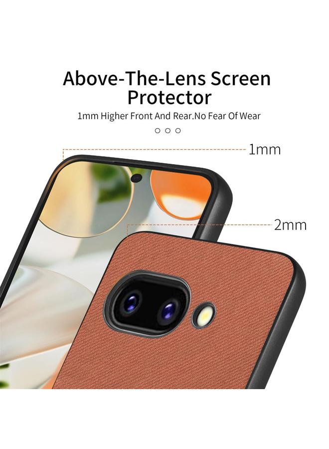 S-TOP Case For Google Pixel 9a Twill Fabric Leather Skin Back Phone Case - Image 3