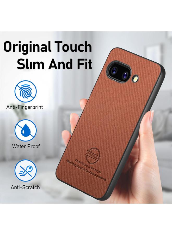 S-TOP Case For Google Pixel 9a Twill Fabric Leather Skin Back Phone Case - Image 5