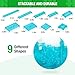 MANNIDOO 1200 Pieces Flat Pieces 9 Sizes Classic Moc Parts and Pieces Tiles Expansion Set Compatible with All Major Brands Building Bricks Bulks for Smooth Surface Transparent Blue - Image 4