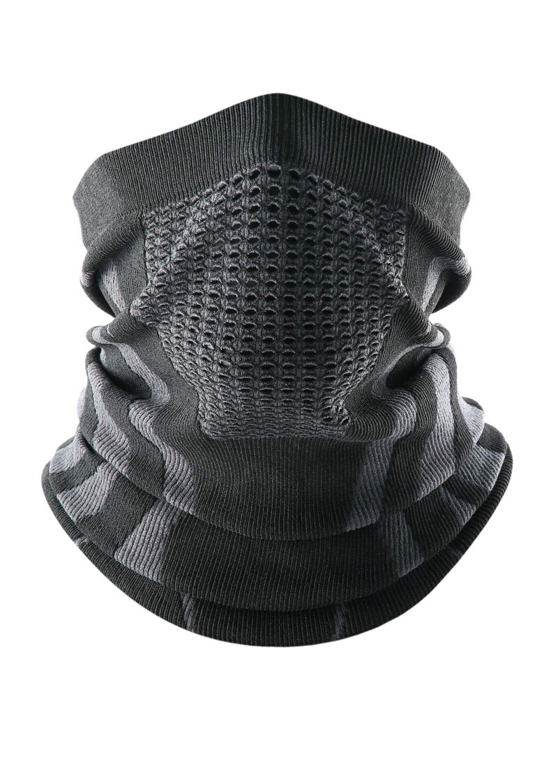 SYOSI Face Scarf Mask Neck Warmer, Winter Neck Warmer Gaiter Windproof Face Mask Balaclava Bandana for Ski Snowboard, Paisley Bandana Neck Gaiter Tube Headwear Motorcycle Face Scarf - Image 1