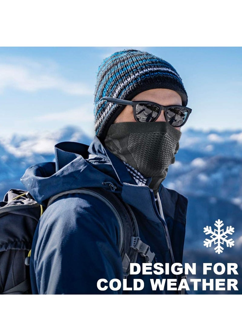 SYOSI Face Scarf Mask Neck Warmer, Winter Neck Warmer Gaiter Windproof Face Mask Balaclava Bandana for Ski Snowboard, Paisley Bandana Neck Gaiter Tube Headwear Motorcycle Face Scarf - Image 2