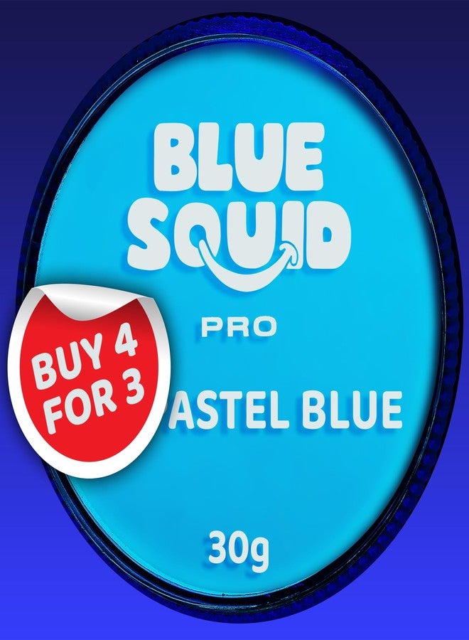 Blue Squid PRO Face Paint - Professional Water Based Single Cake Facepaint & Body Paints - SFX Makeup, Kids Adults Face Painting for Costume, Halloween, Cosplay - Ultraviolet Blue 30g / 1oz - Image 1