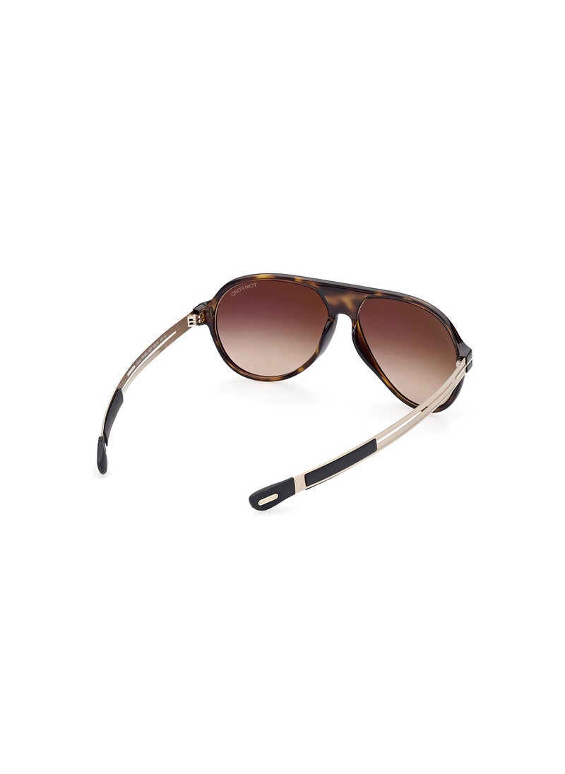TOM FORD - Men's UV Protection Pilot Sunglasses - FT088152F60 - Lens Size: 60 Mm - Image 1
