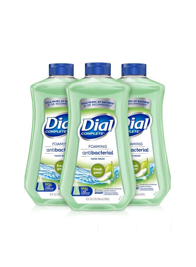 Dial Ial Complete Antibacterial Foaming Hand Wash Refill Fresh Pear 32 Fl Oz (Pack Of 3) - Image 1