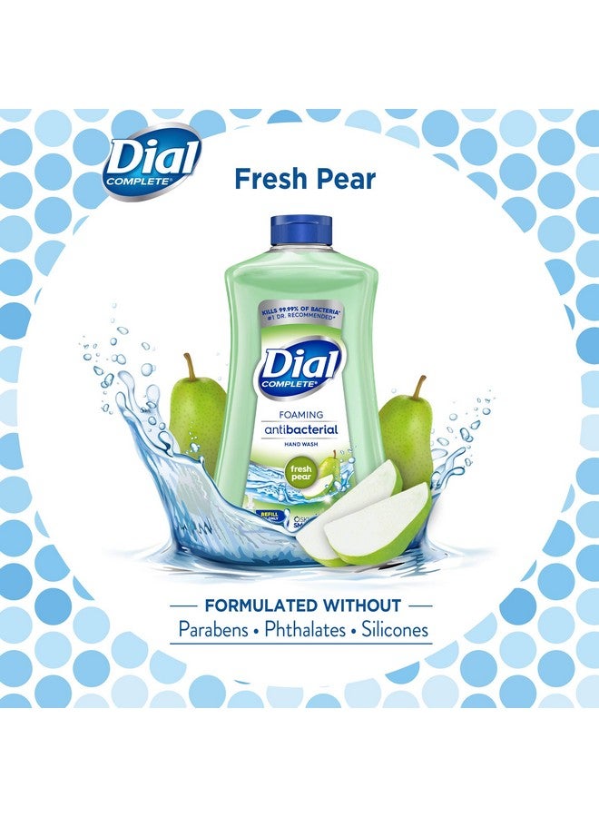 Dial Ial Complete Antibacterial Foaming Hand Wash Refill Fresh Pear 32 Fl Oz (Pack Of 3) - Image 3