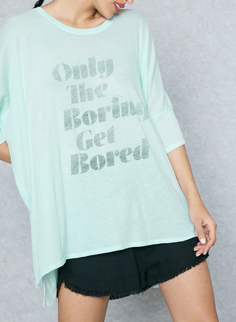 WILDFOX Slogan T-Shirt
