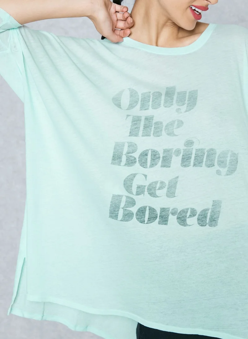 WILDFOX Slogan T-Shirt