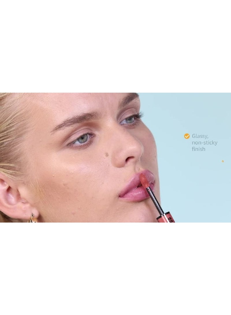 NYX PROFESSIONAL MAKEUP Shine Loud Lipstick with Clear Lip Gloss - Ambition Statement - Image 3