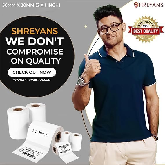 Shreyans Direct Thermal Labels (Pack of 10, 50mm x 50mm) - Image 5