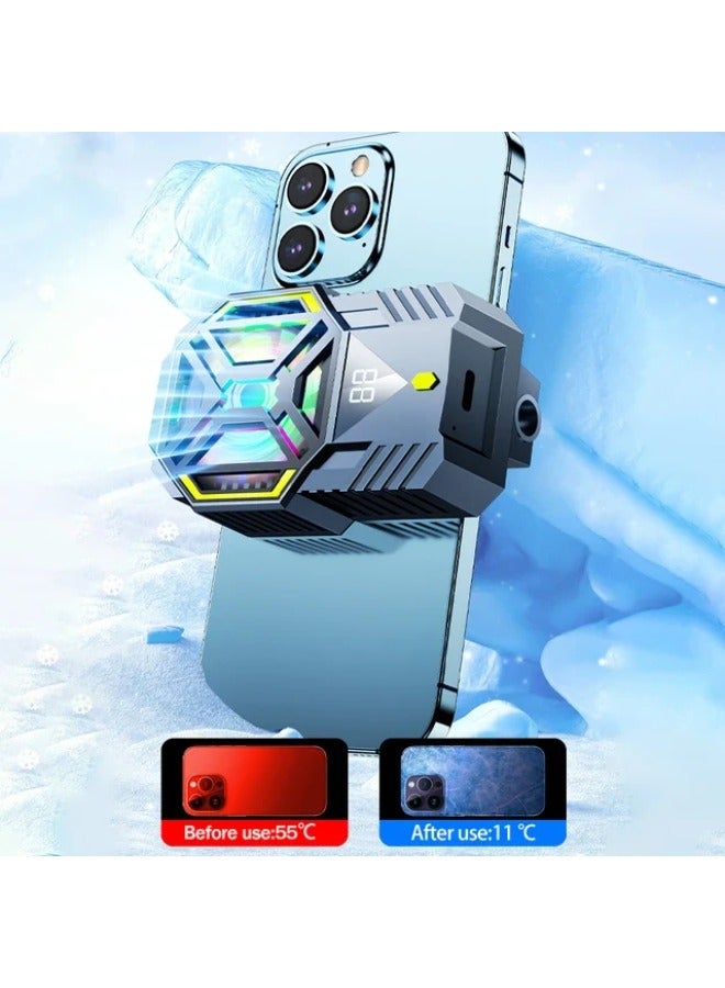 Loquat Mobile Phone Cooler | Lightweight and Fast Cooling Semiconductor Cooler, Portable Strong Magnetic Cooling Fan for Mobile Phone and iPad Compatible with All Mobile Devices Like iPhone, Galaxy, Huawei - Image 2