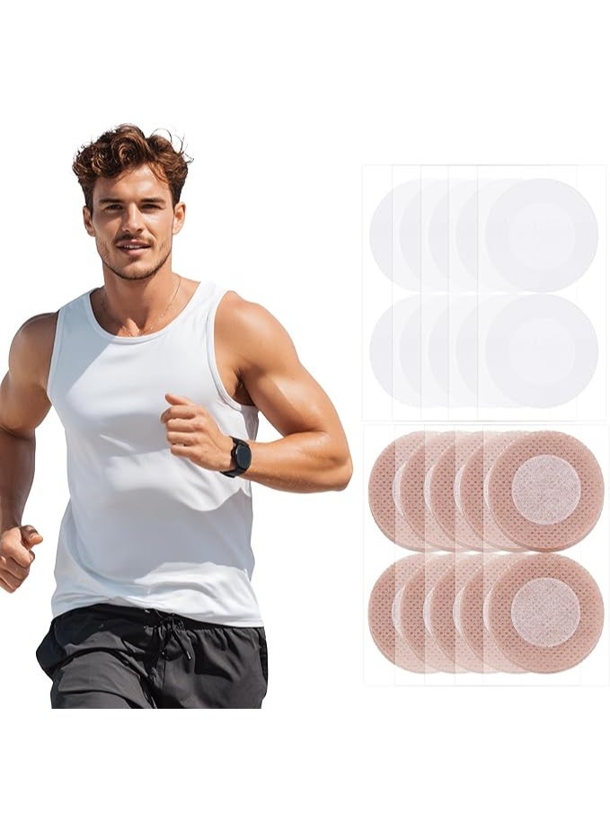 GUDOO Men’s Nipple Covers, 100pcs(50Pairs) Nipple Covers for Men, Sweat-Resistant, Anti-Chafing, Invisible & Comfortable for Running, Sports, Daily Wear - Image 1