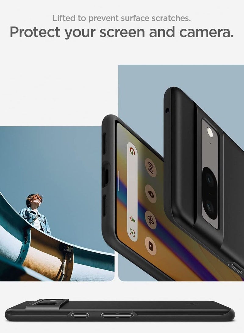 Spigen Thin Fit Google Pixel 7 Case Cover - Black - Image 4