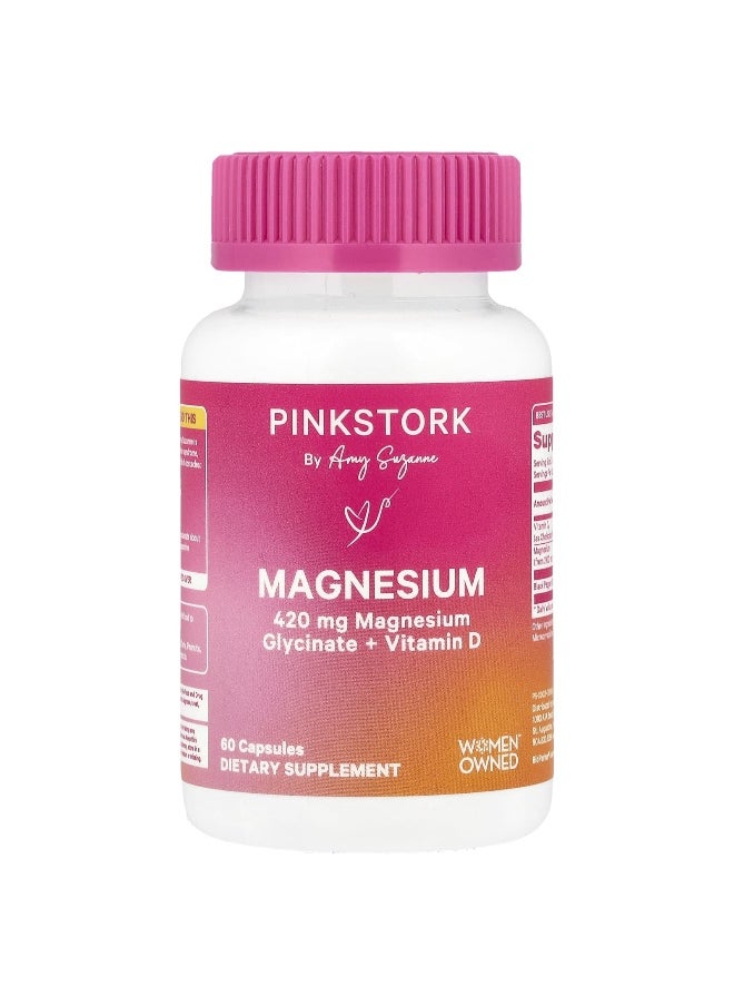 Pink Stork - Pink Stork, Magnesium, 60 Capsules - Image 1