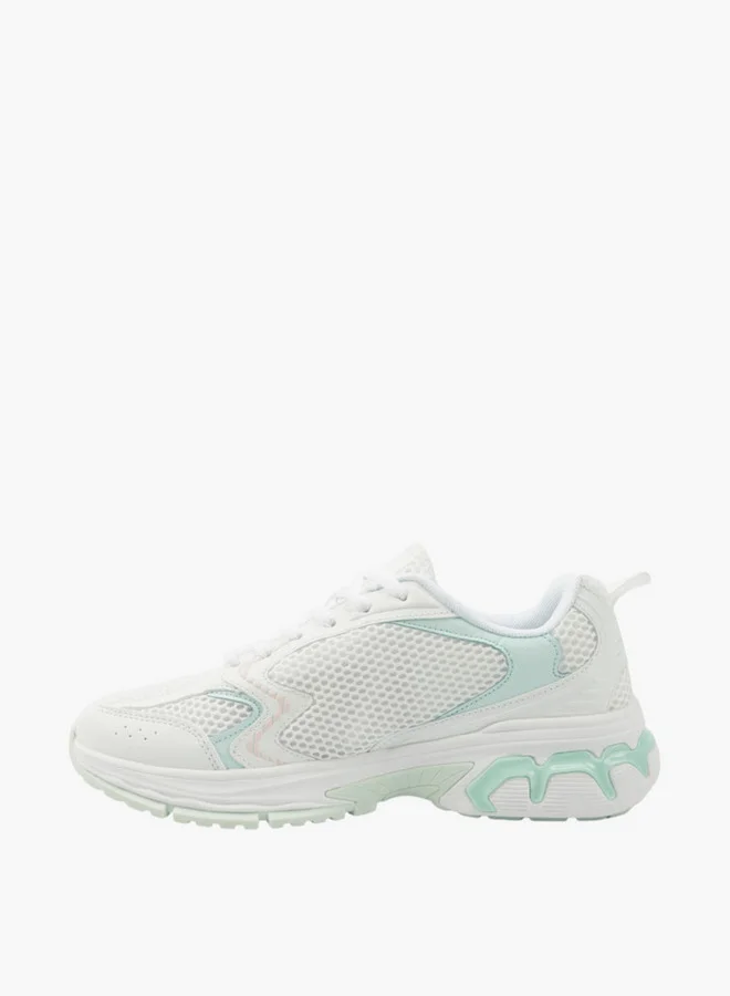 LUMBERJACK Women's Panelled Lace-Up Sneakers
