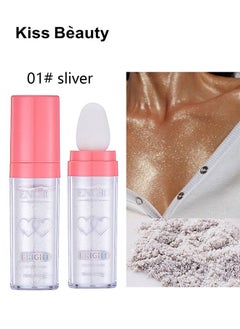 Highlighter Patting Powder Contouring Powder Shimming Powder Stick Glitter Loose Powder Highlight Contouring Powder Shimming Powder for Eyes, Face, Body Brighten Makeup (Silver) - pzsku/ZFC0DA1E421B27D0D49CAZ/45/_/1686969426/835d1778-d05c-447f-b9ff-3124179c20d3