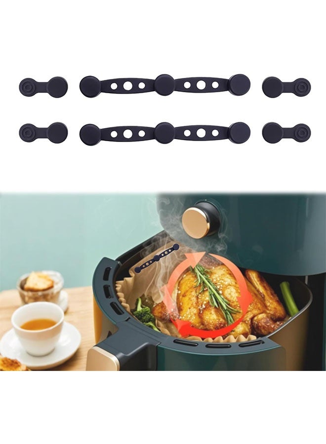 6Pcs Air Fryer Magnet Silicone Buckle for Holding Down Parchment Paper Liner，Keep Air Fryer Paper Liners in Place Prevent Burning - Image 1