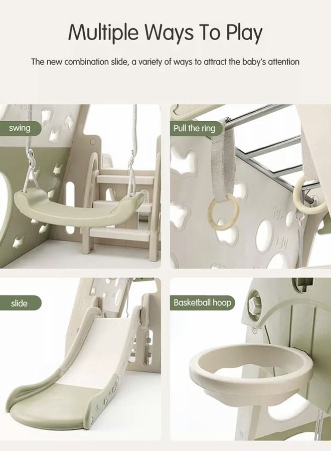 JSAITOYS Multifunction Baby Plastic Kids Slide Swing Set Indoor Tent Playhouse Equipment  - Image 4