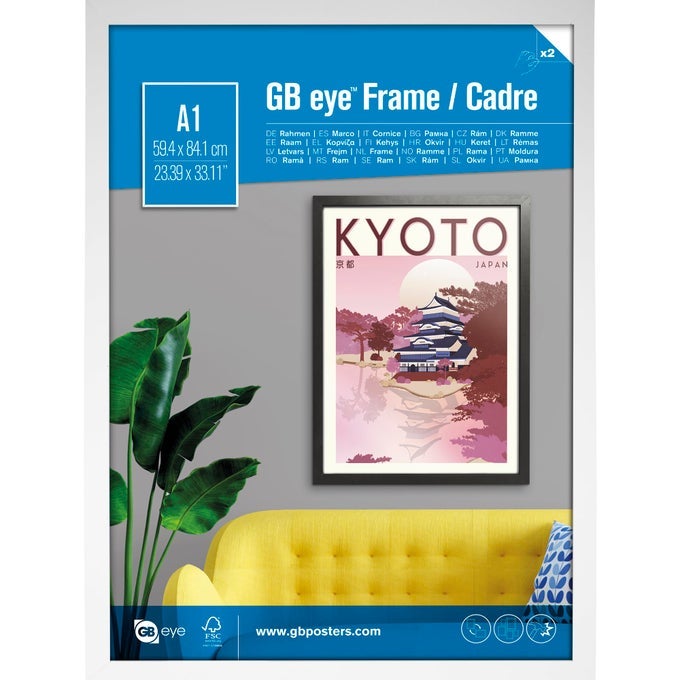 CONTEMPORARY WOODEN WHITE PICTURE FRAME A1594 X 841CM