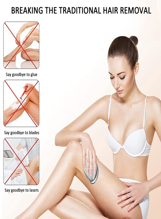 Drumstone (𝟱 𝗬𝗲𝗮𝗿𝘀 𝗪𝗮𝗿𝗿𝗮𝗻𝘁𝘆) Painless Hair Removal Stone for Women and Men with Nano-Crystalline Dots - Easy to Use, Reusable, and Skin Friendly - Image 5