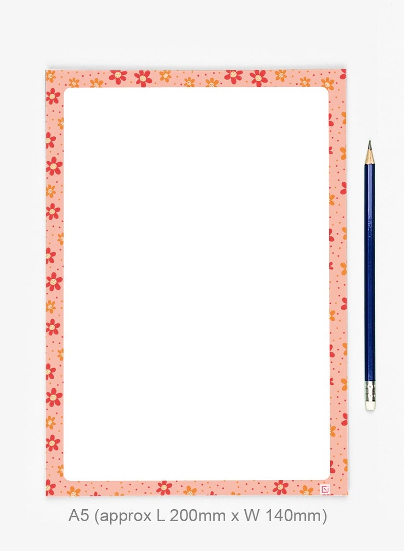 Dxign Co - Personalised A5 Notepad, Diva Dahlia, 50 Pages - Image 5