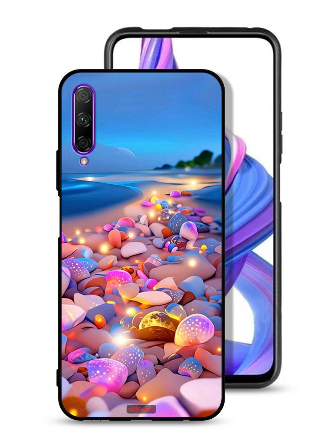 Tolwak Huawei Y9s Protective Case Cover Stones Art - Image 1