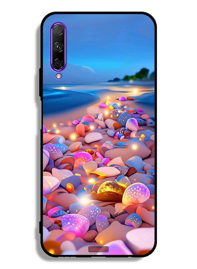 Tolwak Huawei Y9s Protective Case Cover Stones Art - Image 2