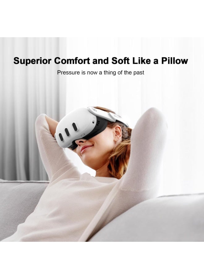 AMVR Head Strap Compatible with Meta Quest 3S/Quest 3 Accessories, 0.45 LB Comfort Elite Strap Replacement Reduces Facial Stress, Adjustable Keeps Headset Stable to Enhance Your VR Experience - Image 3