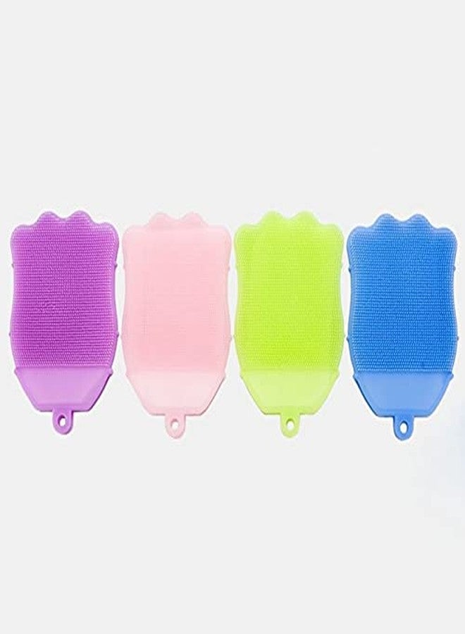 MEECOSTE multifunction silicone bath brush body scrubber for baby kids childern Anti Cellulite bath gloves exfoliating body scrubber for baby shower - Image 5