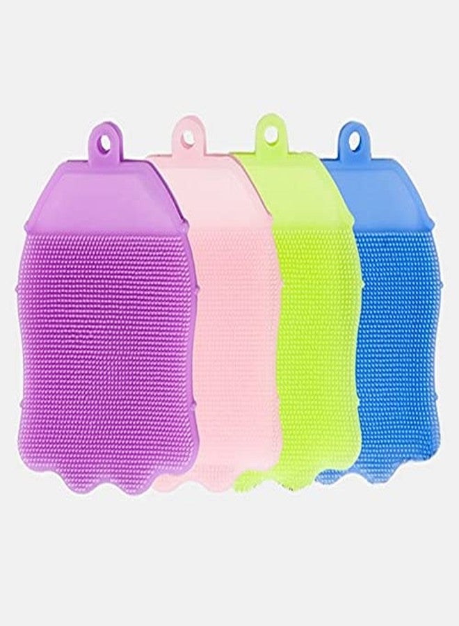 MEECOSTE multifunction silicone bath brush body scrubber for baby kids childern Anti Cellulite bath gloves exfoliating body scrubber for baby shower - Image 4