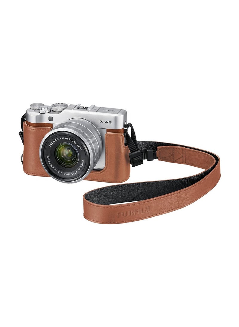 FUJIFILM Bottom leather case and strap BLC-XA5 (Brown) Brown - Image 4