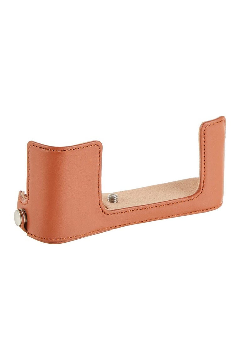 FUJIFILM Bottom leather case and strap BLC-XA5 (Brown) Brown - Image 1