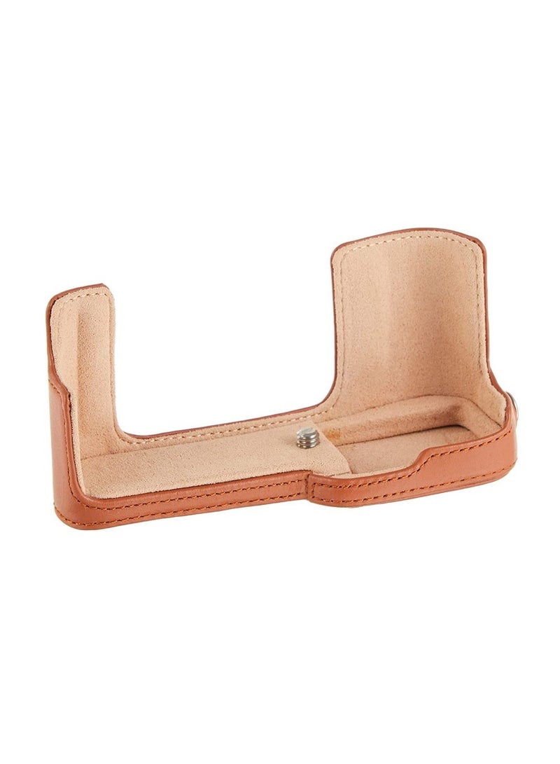 FUJIFILM Bottom leather case and strap BLC-XA5 (Brown) Brown - Image 3