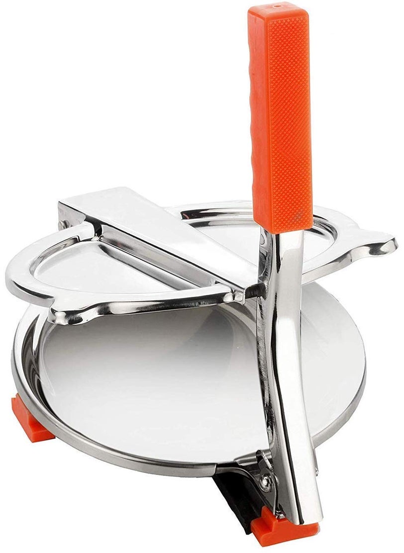 KASHT GALLERY KASHT GALLERY Traders Manual Stainless Steel Puri Maker Press Machine with PRE Fitted Handle IT is NOT a roti or chapathi Maker Small5 inch Diameter  - Image 1
