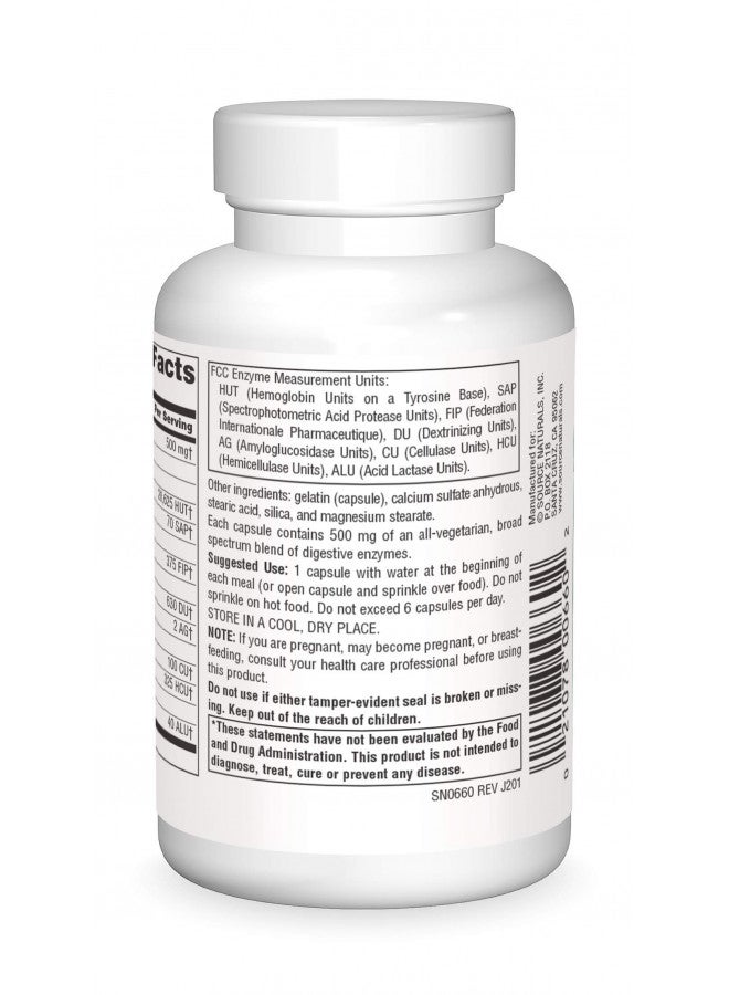 Source Naturals Source Naturals Essential Enzymes 500mg Bio-Aligned Multiple Supplement Herbal Defense For Digestion, Gas & Constipation Relief - Strong Immune System Support - 120 Capsules  - Image 3