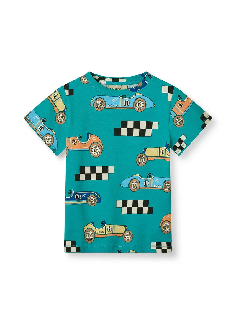 Småfolk T-shirt with race cars