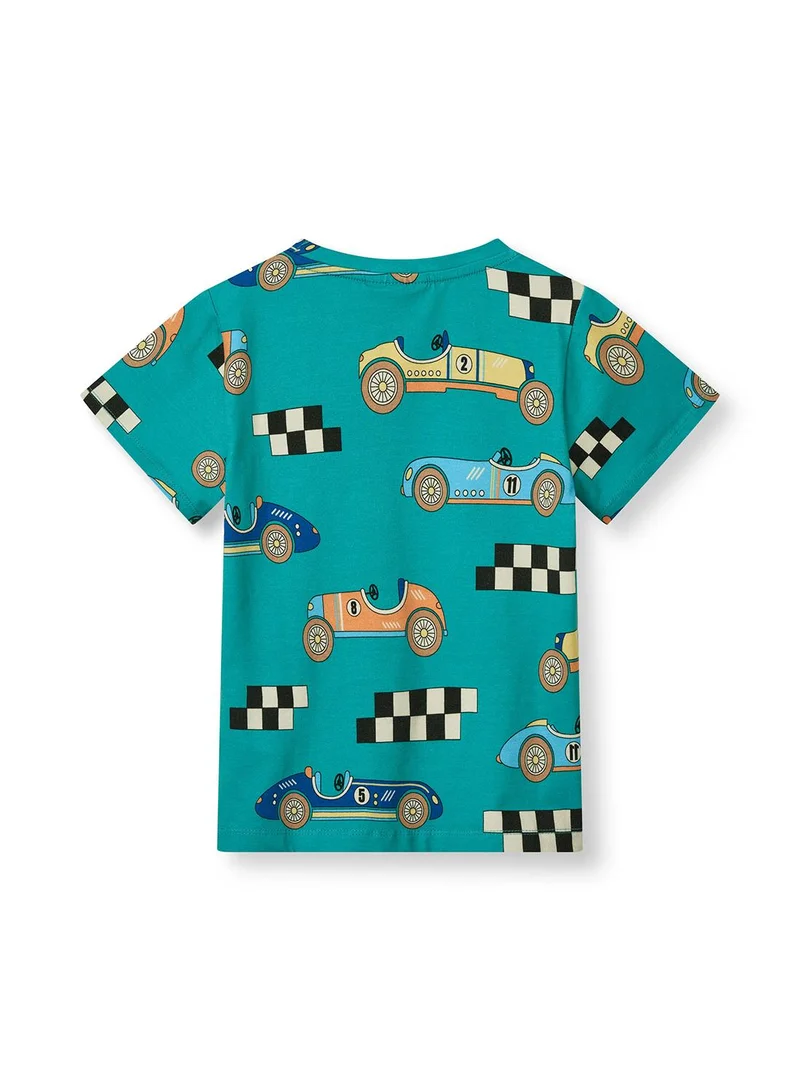 Småfolk T-shirt with race cars