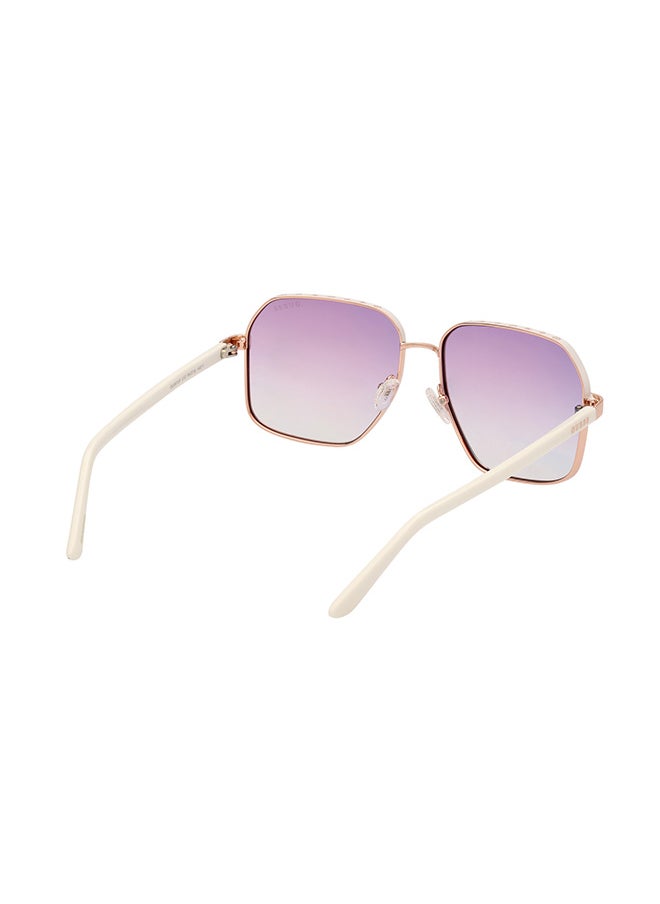 GUESS - نظارات شمسية مربعة للنساء مع حماية من الأشعة فوق البنفسجية - GU0010721Z58 - حجم العدسة: 58 مم - Image 1
