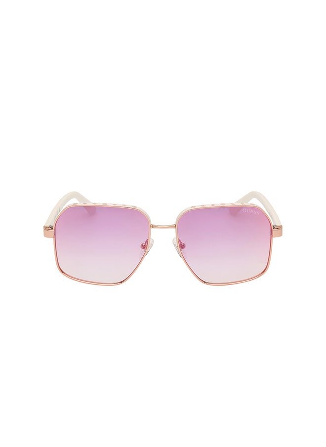 GUESS - نظارات شمسية مربعة للنساء مع حماية من الأشعة فوق البنفسجية - GU0010721Z58 - حجم العدسة: 58 مم - Image 1