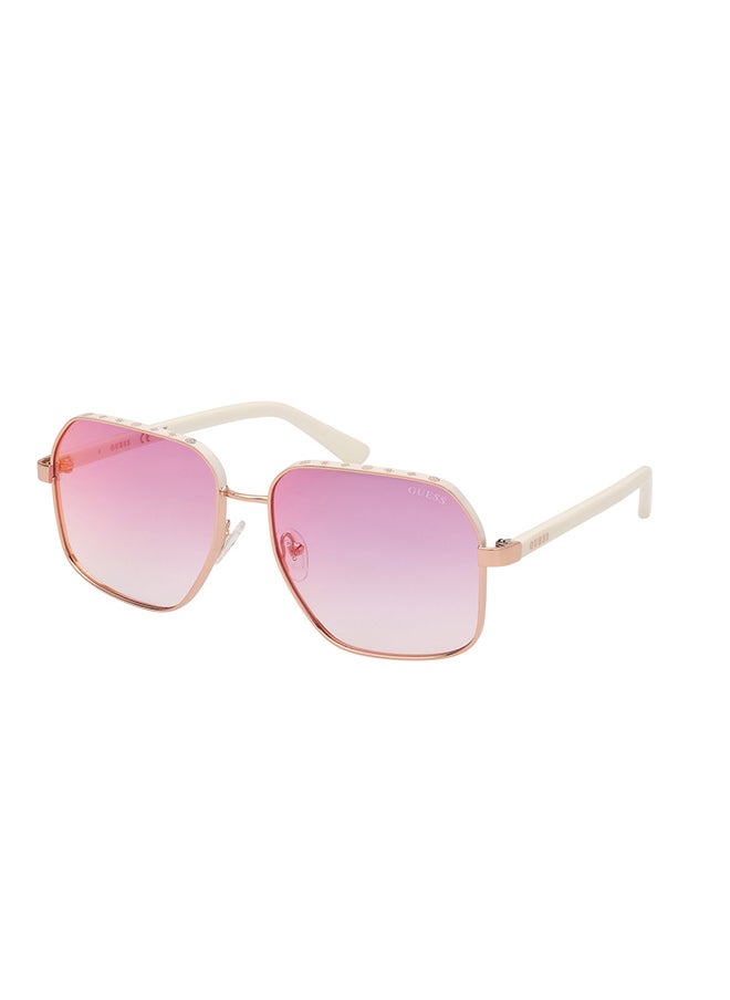 GUESS - نظارات شمسية مربعة للنساء مع حماية من الأشعة فوق البنفسجية - GU0010721Z58 - حجم العدسة: 58 مم - Image 1