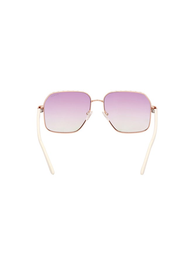 GUESS - نظارات شمسية مربعة للنساء مع حماية من الأشعة فوق البنفسجية - GU0010721Z58 - حجم العدسة: 58 مم - Image 1